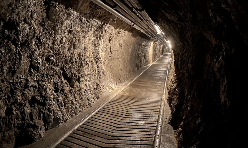 Tunnel des forts militaires de la Tine intérieur - Rossinière - été - Alice Jaquillard