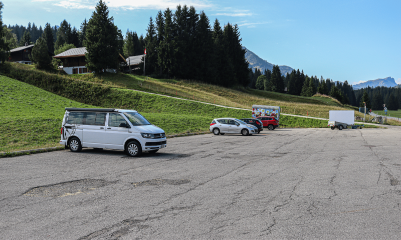 View on La Lécherette parking lot-d'Enhaut-Pays-d'Enhaut Région