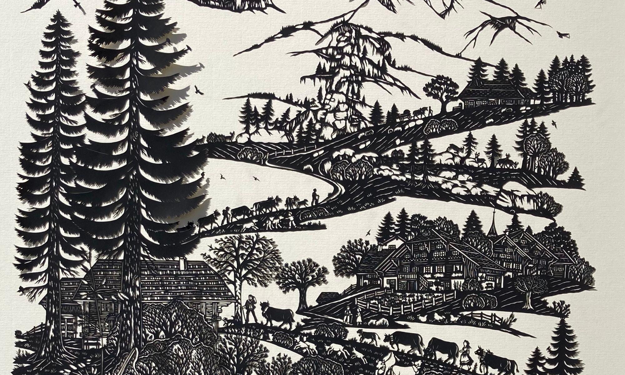 The art of paper cutting, a unique know-how in the Alpes Vaudoises