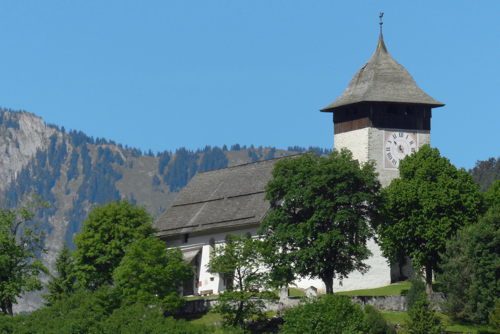 Temple of Château-d'Oex - summer - Château-d'Oex - Pays-d'Enhaut Region