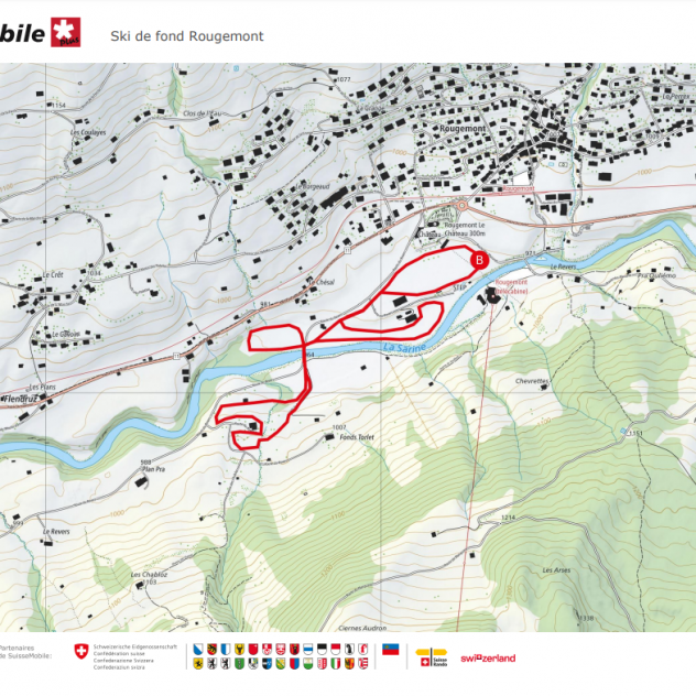 Tracé de ski de fond - Boucle du Château