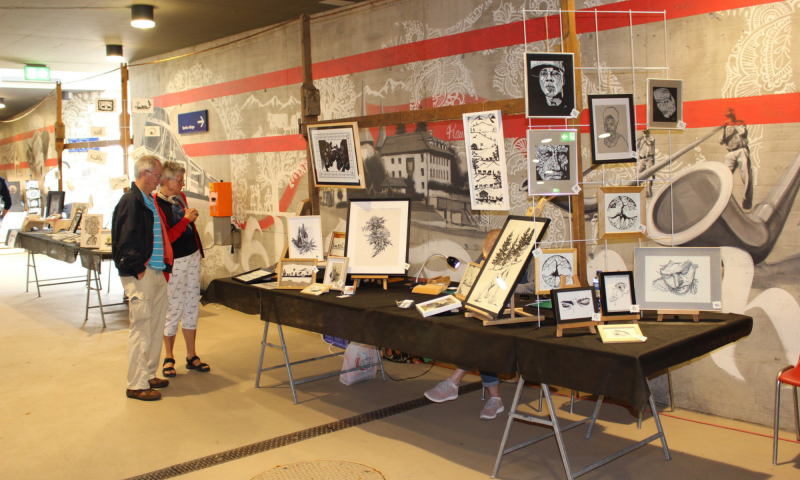 Exposition de découpage des journées du Papier Découpé - été - Château-d'Oex - Pays-d'Enhaut Région