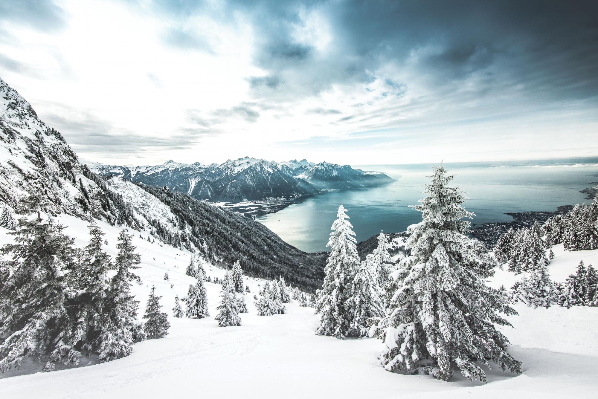 neige du lac Léman