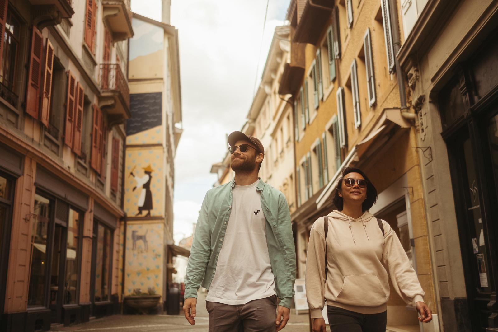 Balade dans le vieille ville de Vevey