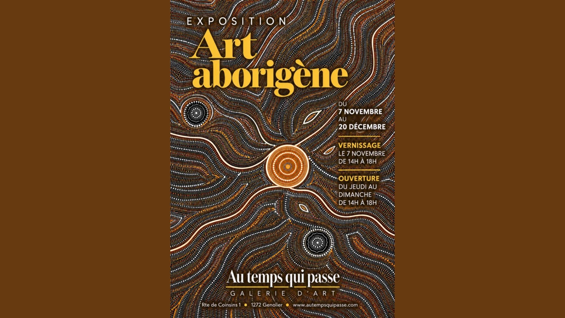 Galerie Au Temps qui Passe - Art Aborigène 2026