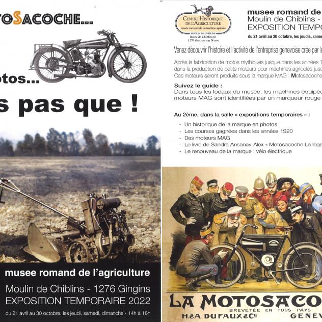 Motosacoche Exhibition Moulin de Chiblins