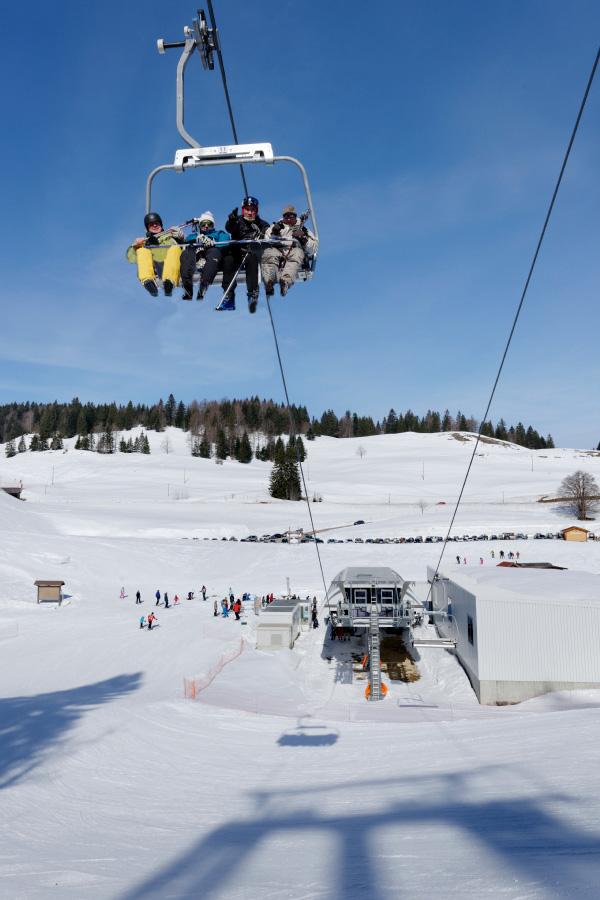 Photoshoot telesiège sans ski