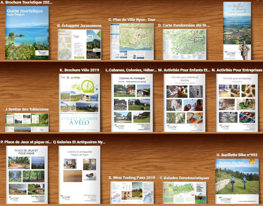 Brochures Nyon Région Tourisme