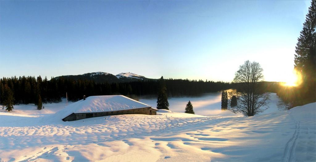 cross-country skiing landscape