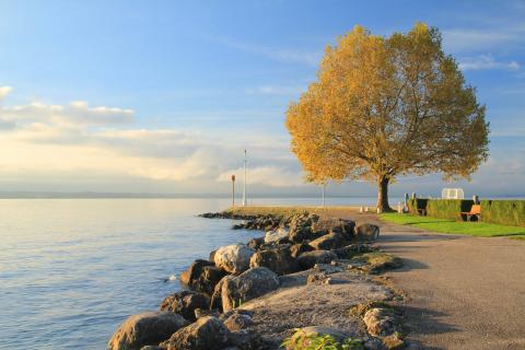 Le bord du lac à Nyon