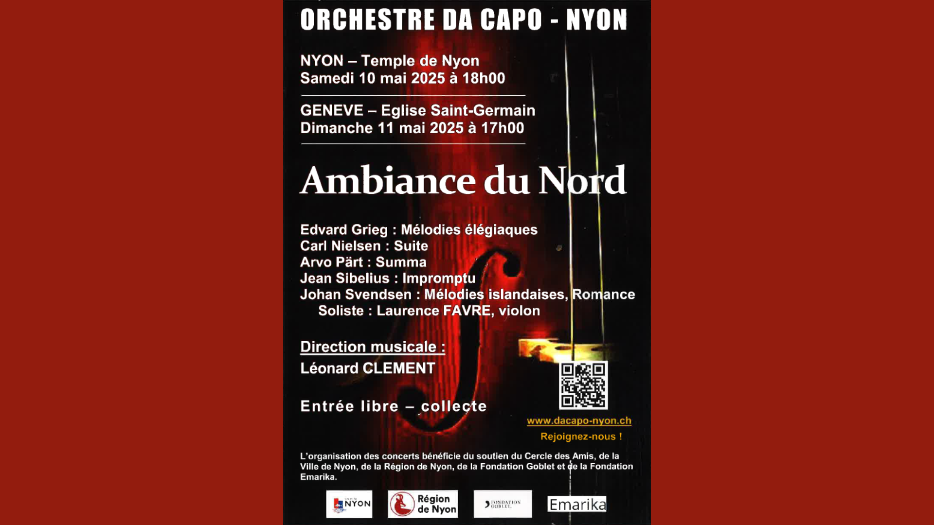 Orchestre Da Capo - Ambiance du Nord