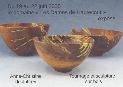Expo - Anne-Christine de Joffrey - Tournage et sculpture sur bois