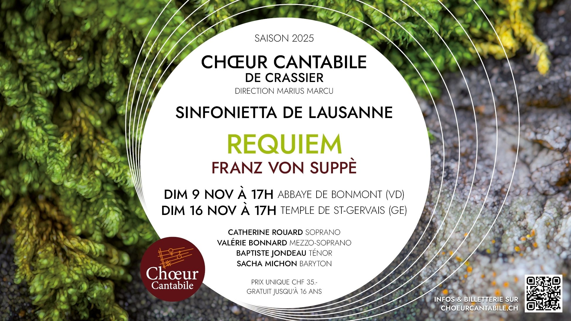 Choeur Cantabile de Crassier - Concerts Saison 2025