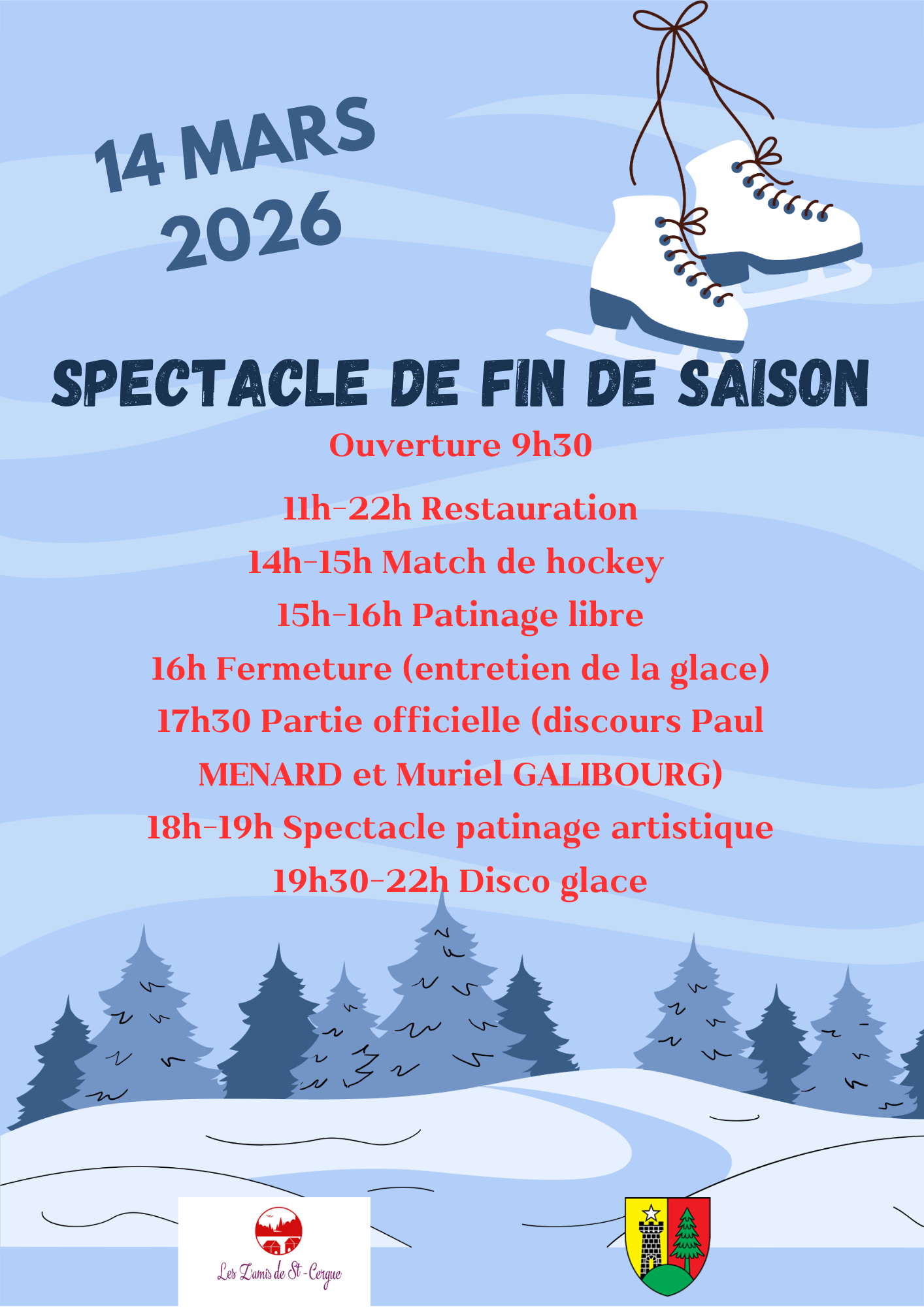 fin de saison patinoire