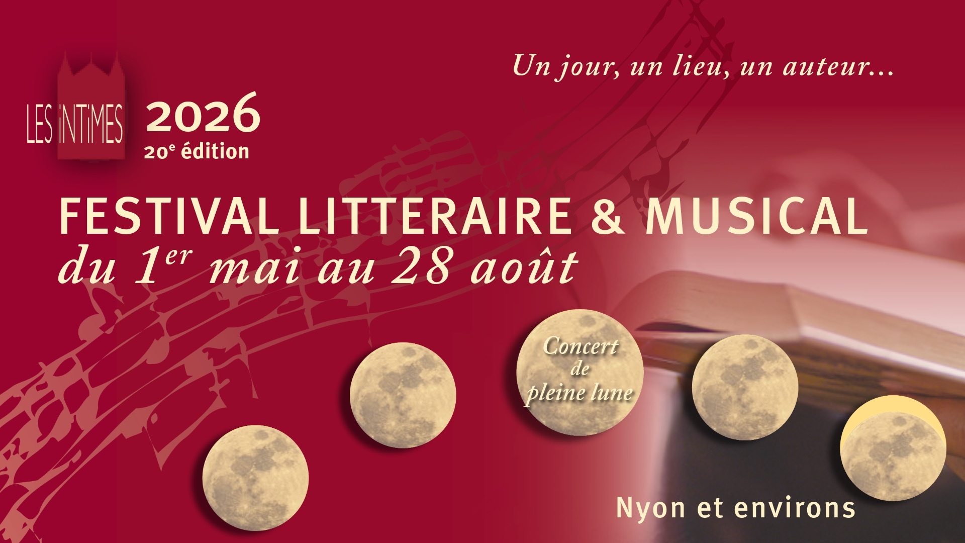 Les Intimes 2026 - Festival littéraire & musical