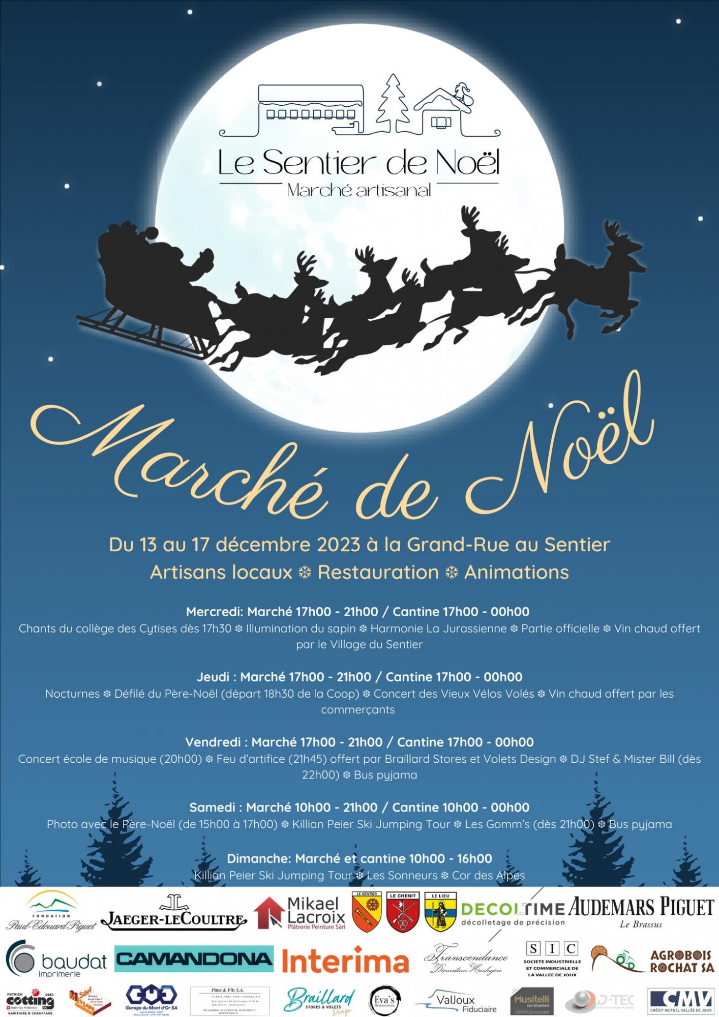 Affiche Le Sentier de Noël 2023