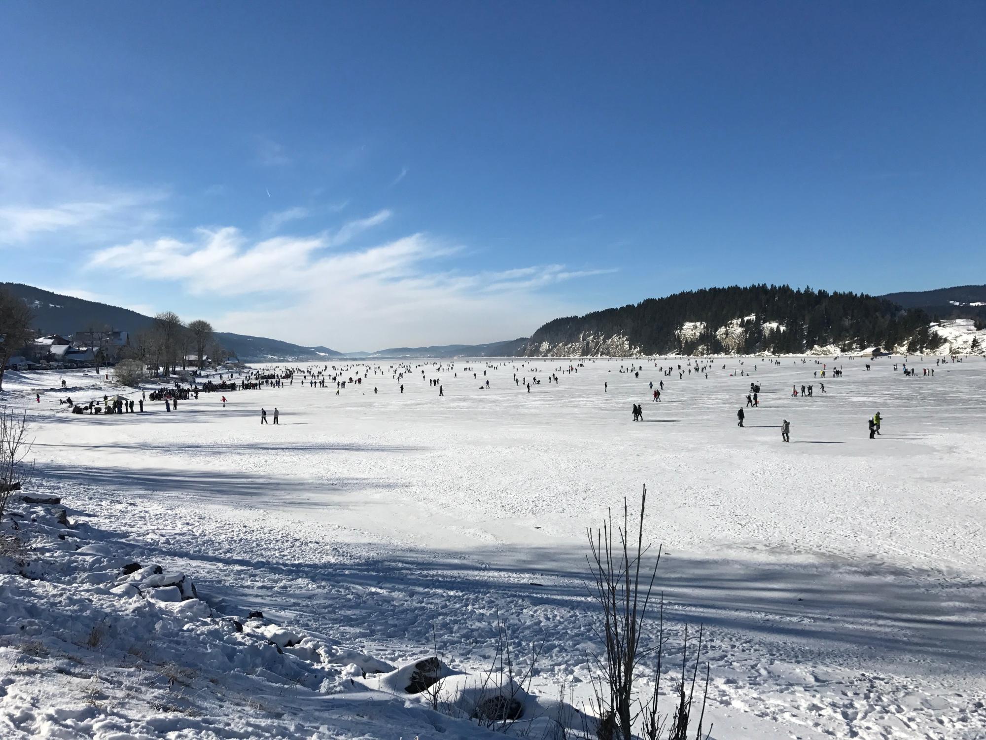 Gefrorener Lac de Joux