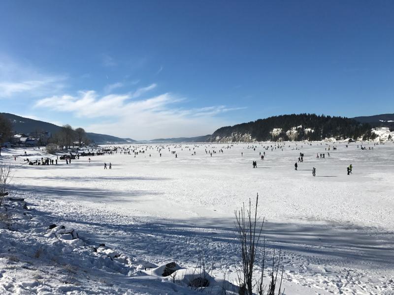 Lac de Joux gelé
