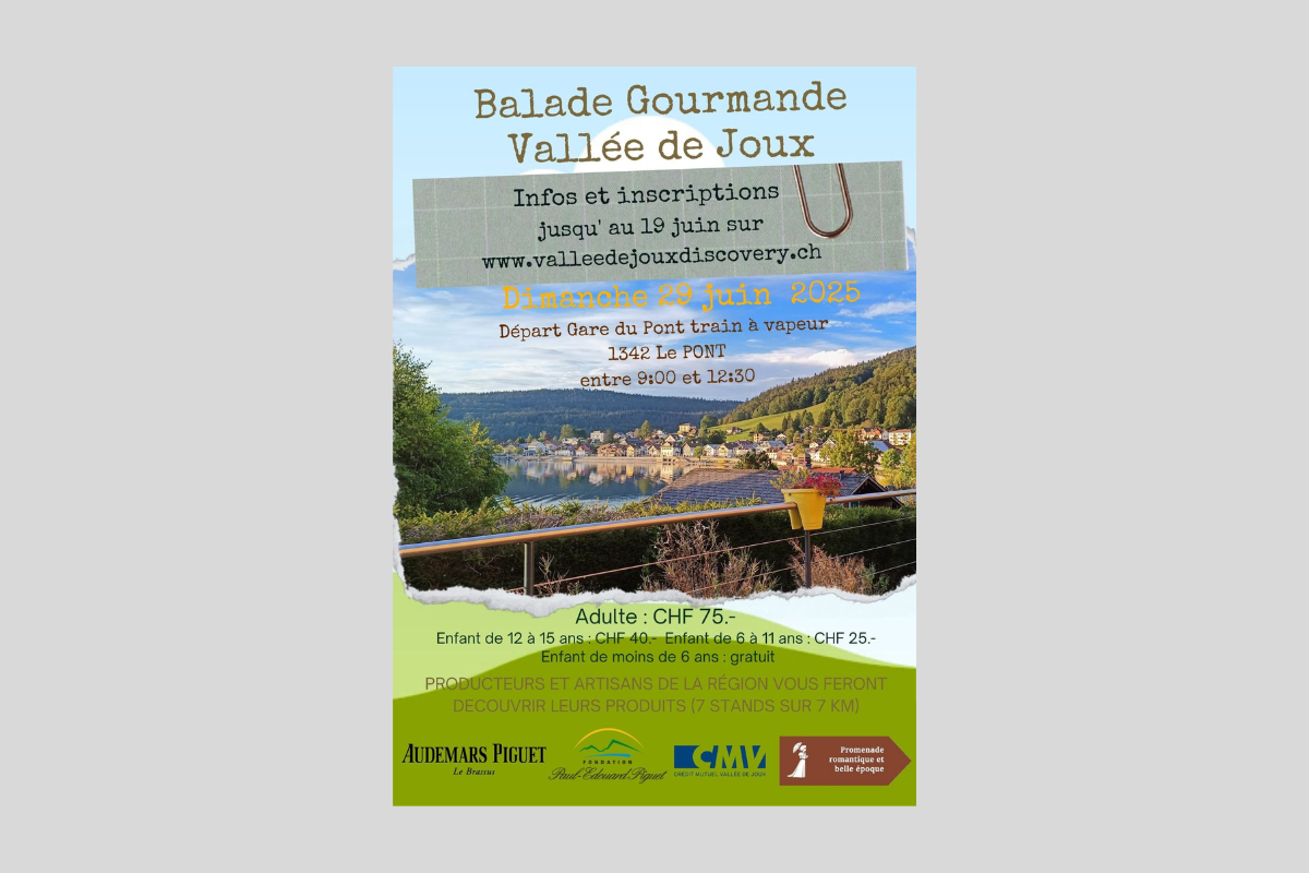 Balade Gourmande Vallée de Joux 2025