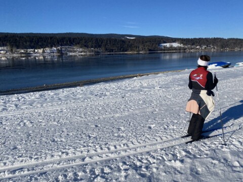 Ski de fond - bord du lac - L'Orient - Les Bioux - L'Abbaye