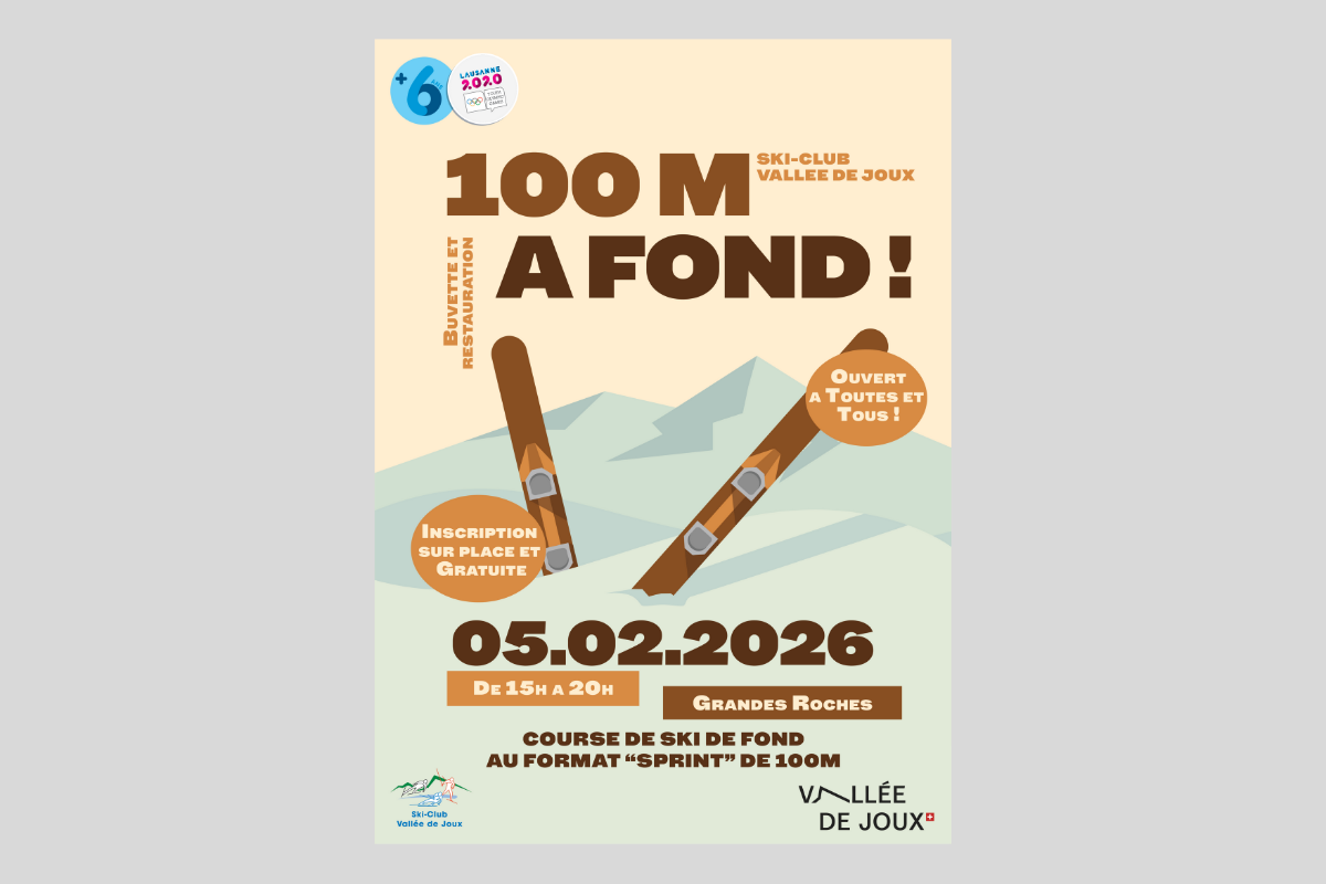 100m à fond - affiche 2026