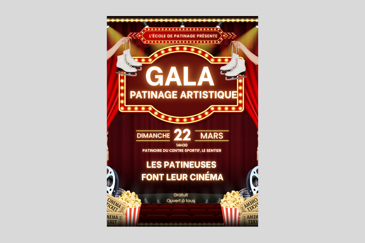Gala de patinage – Les patineuses font leur cinéma