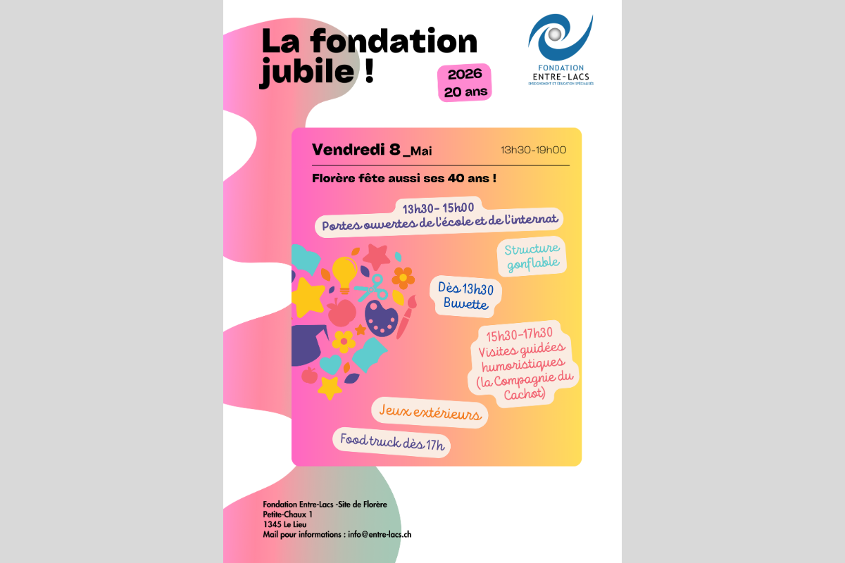 Jubilé de la Fondation Entre-Lacs 20 ans et 40 ans de Florère