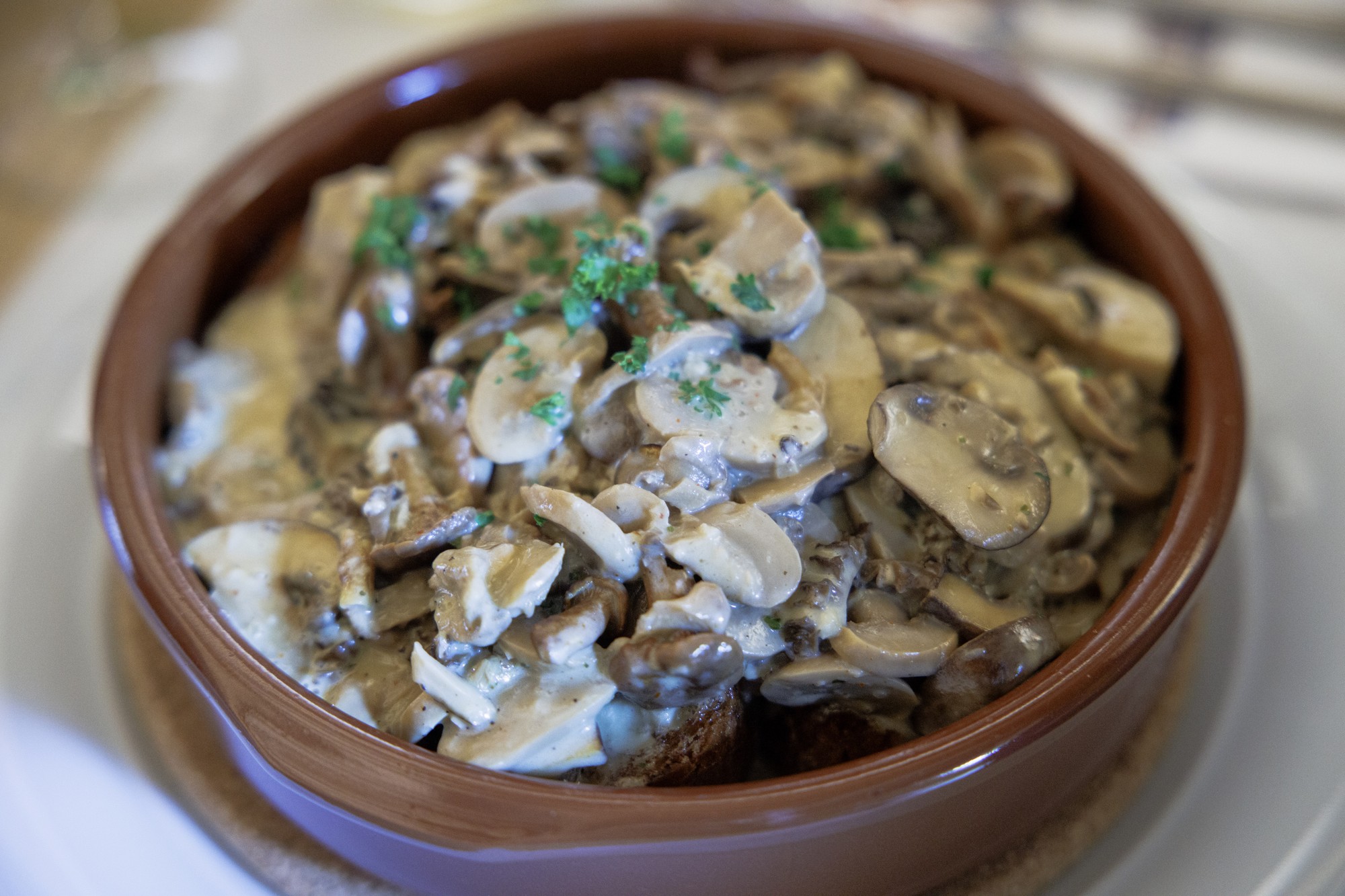 Les Grands Plats de Bise - Croûte aux champignons
