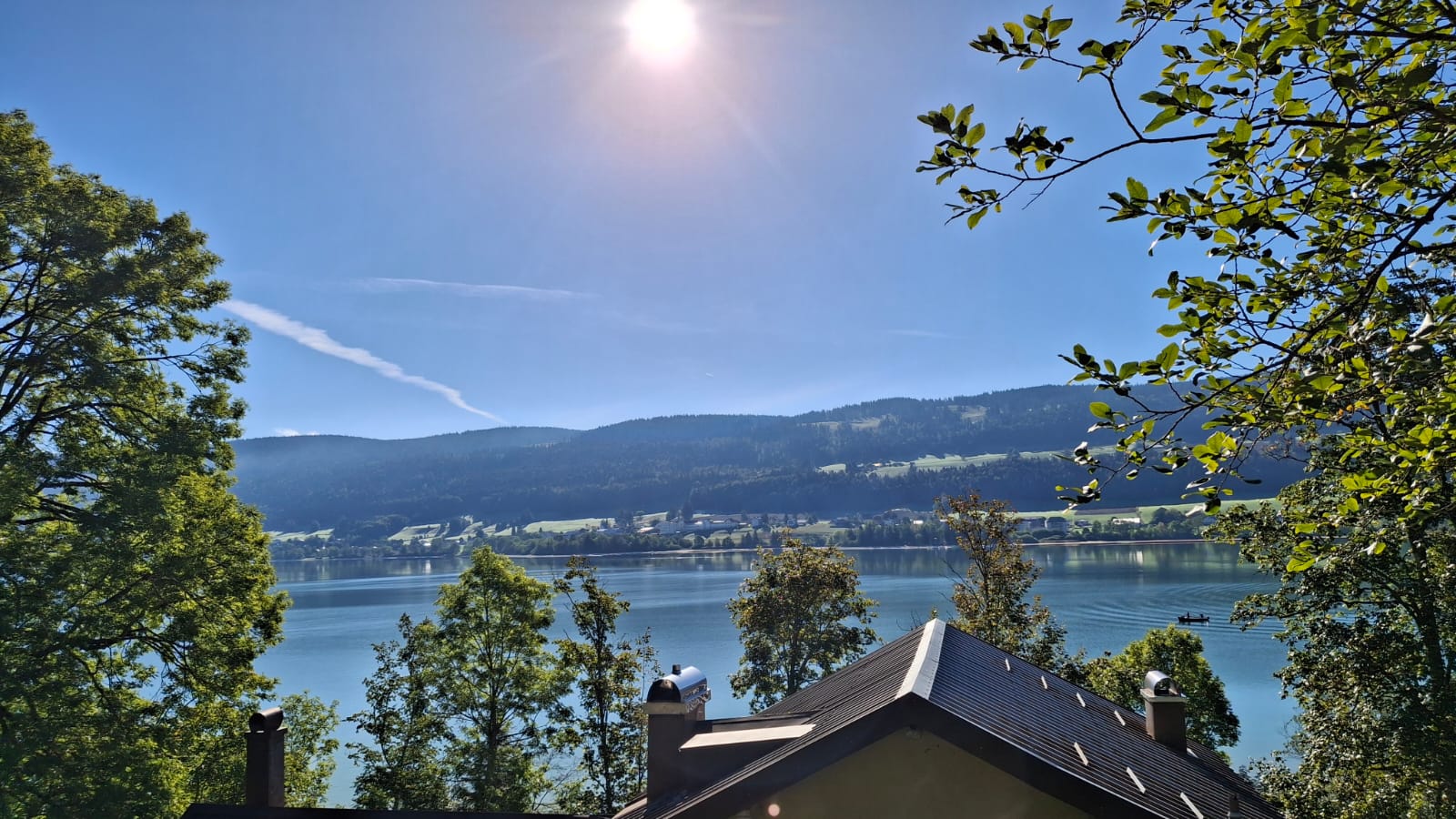 Vue depuis le Camping du Lac de Joux