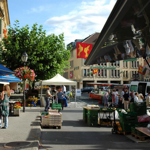 Marché hebdomadaire d'Orbe