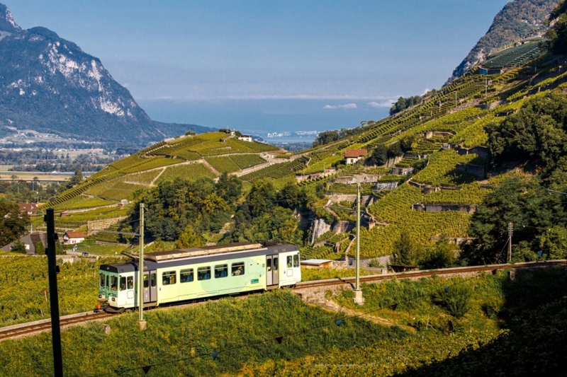 Train ASD - automne - Aigle-Sépey-Diablerets
