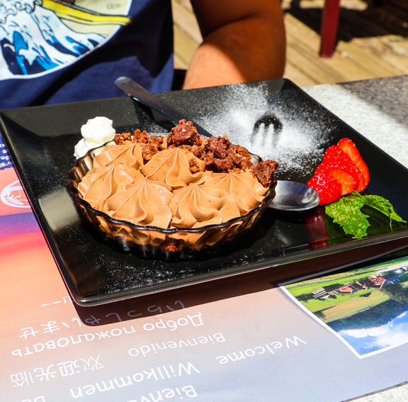 Dessert au Restaurant Prafandaz - été - Leysin