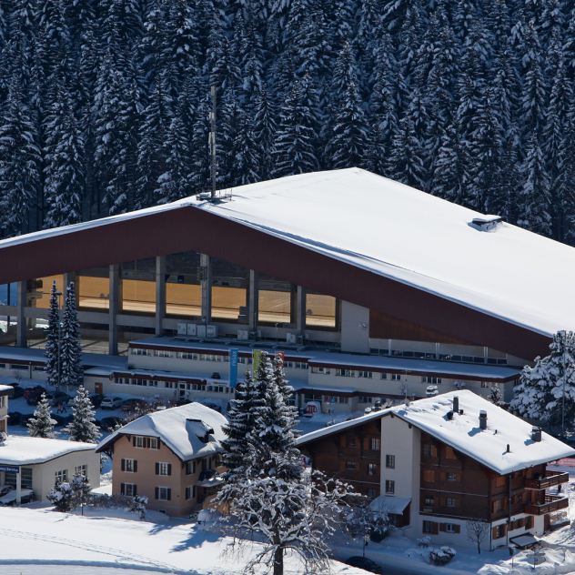 Sport Center der Eisbahn - Winter - Leysin