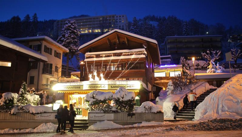 Tea-room la Farandole - winter - Leysin