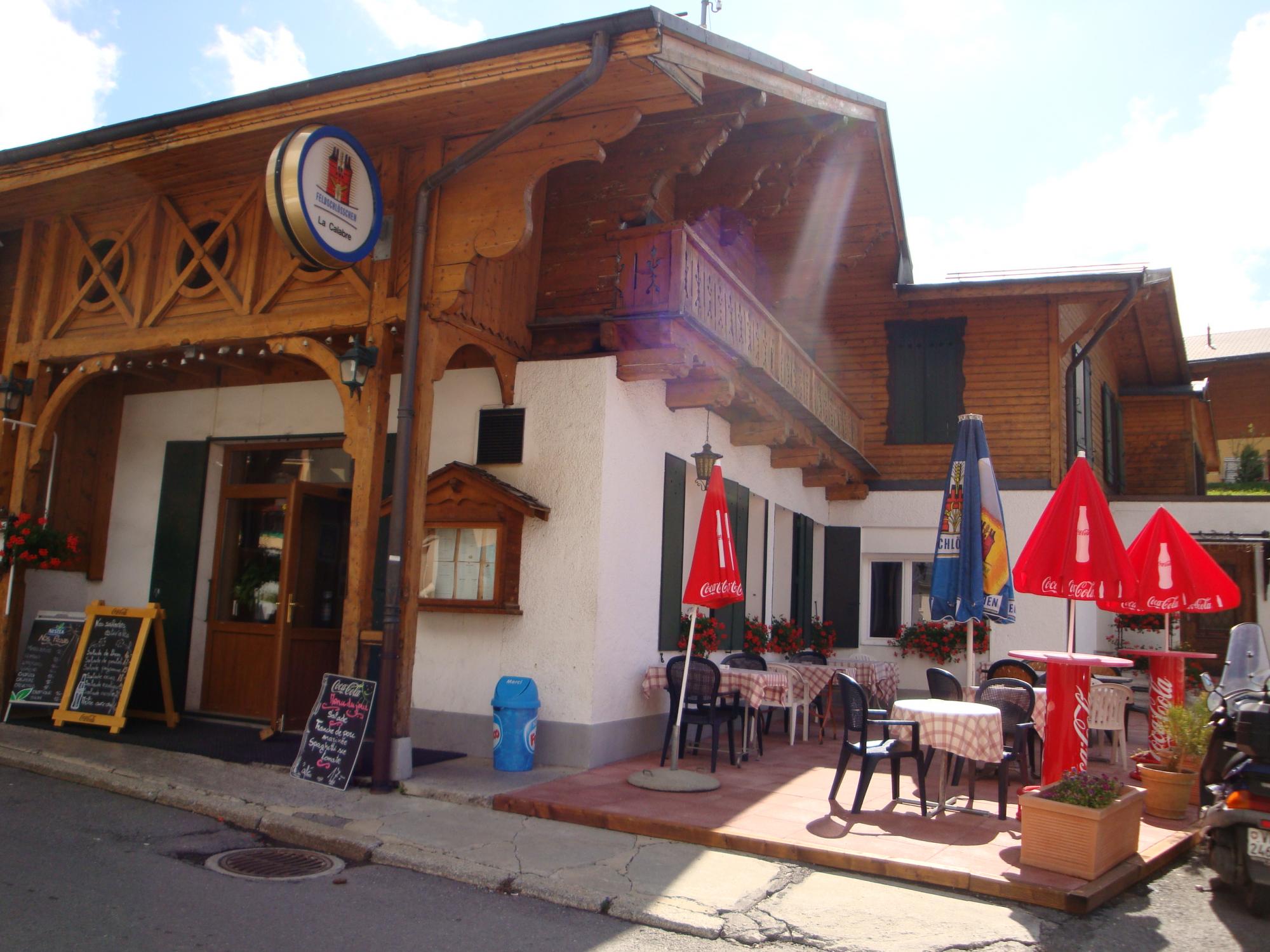 Restaurant la Calabre - été - Leysin