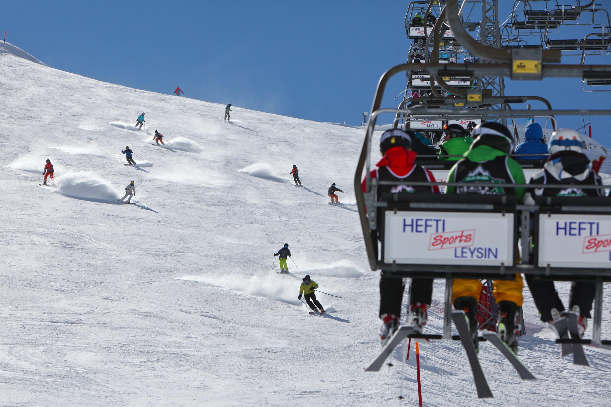 Opening of the slopes in Leysin