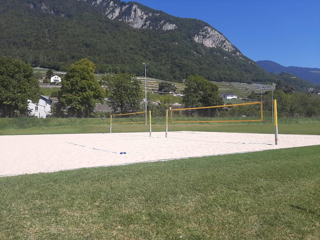 Beach volley court - summer - Leysin