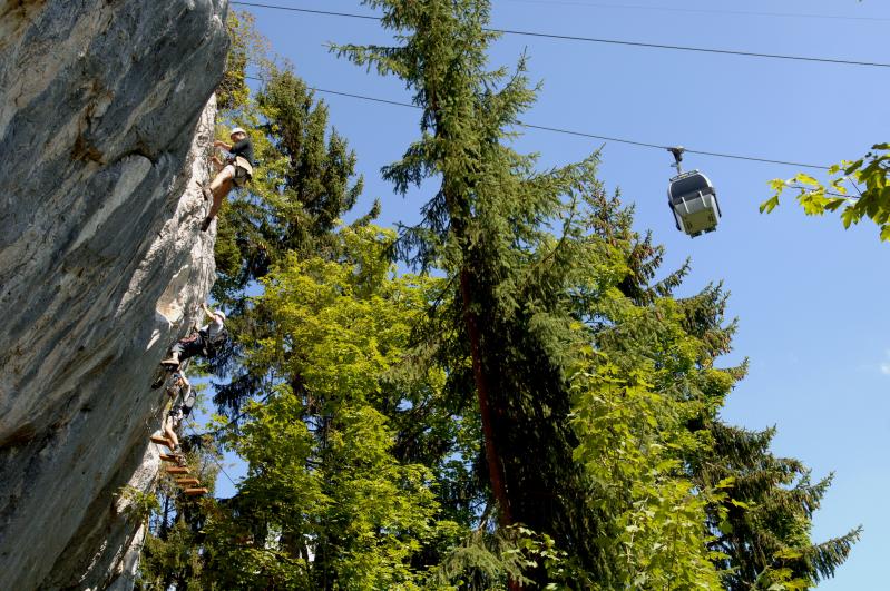 Via Ferrata de Plan Praz - été - Leysin