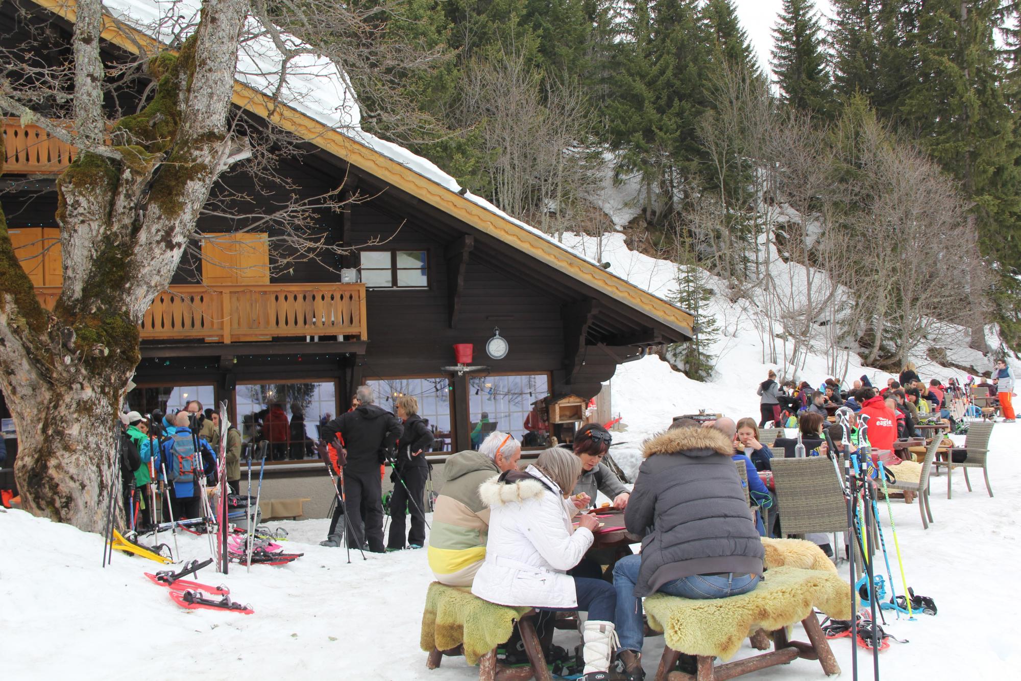 Restaurant Lac des Chavonnes - hiver - Les Diablerets