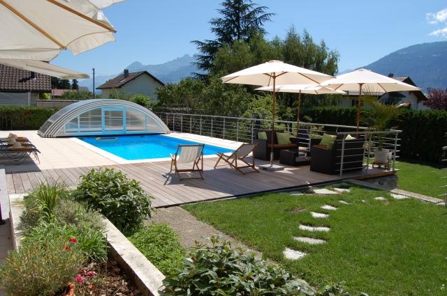 B&B l'Eden / piscine - été - Aigle