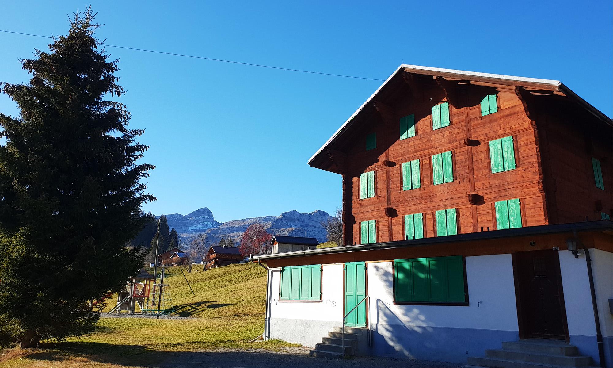 Group accommodation at Les Mosses