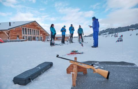 Initiation au biathlon - hiver - Les Mosses