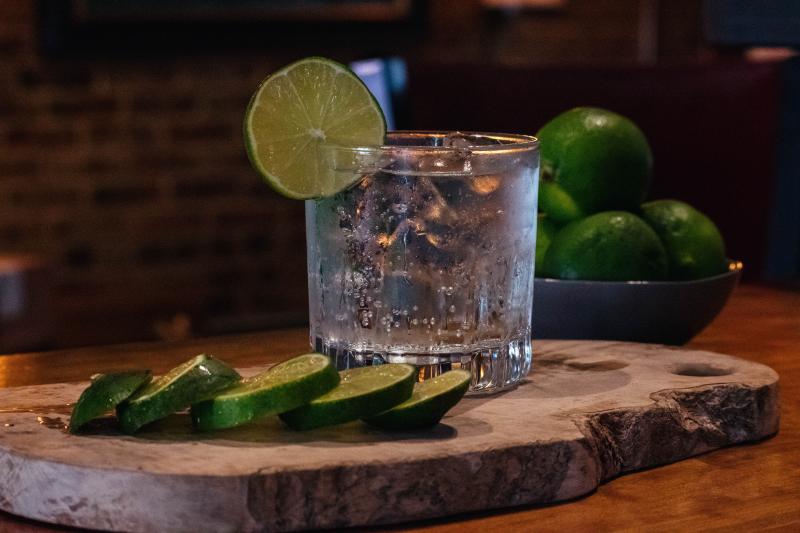 Gin and tonic aperitif