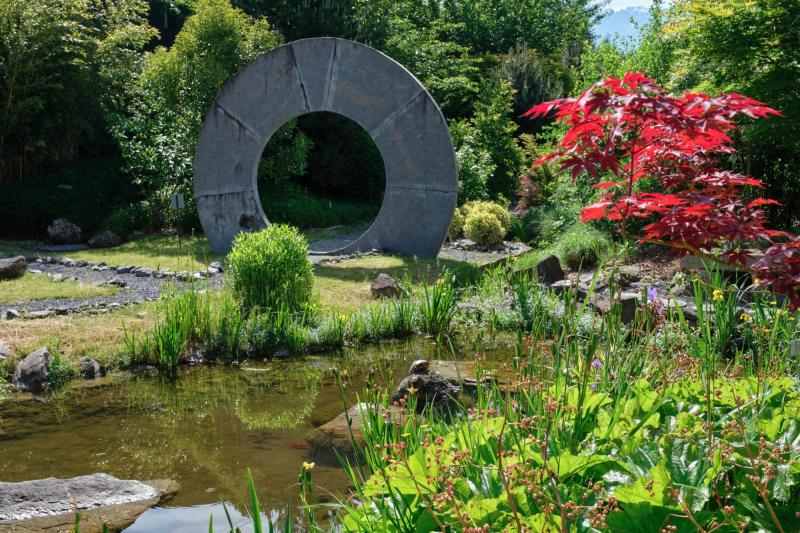 Aigle - Zen-Garten - Sommer