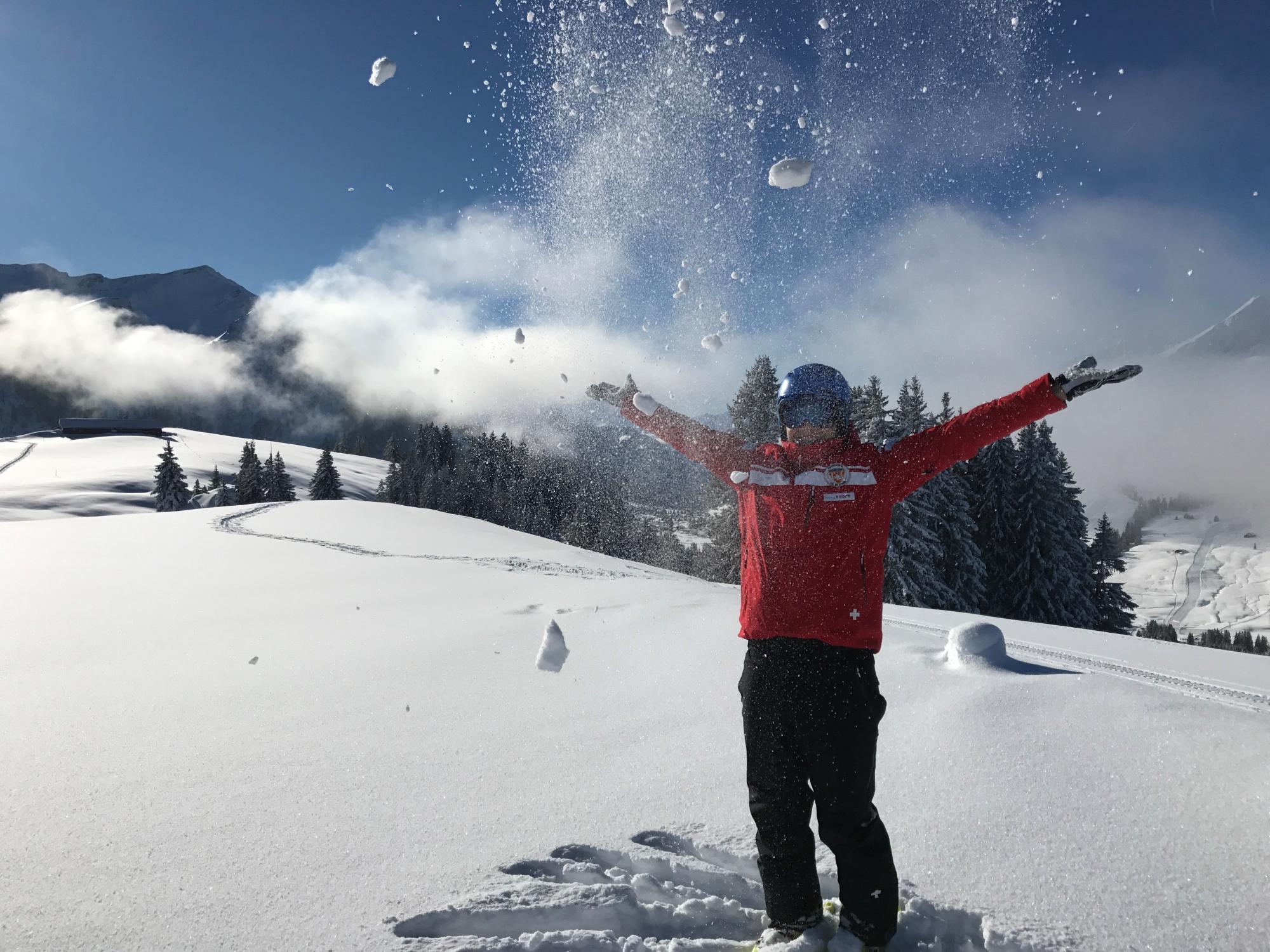 Les Mosses - Lehrer der Schweizer Skischule - Winter