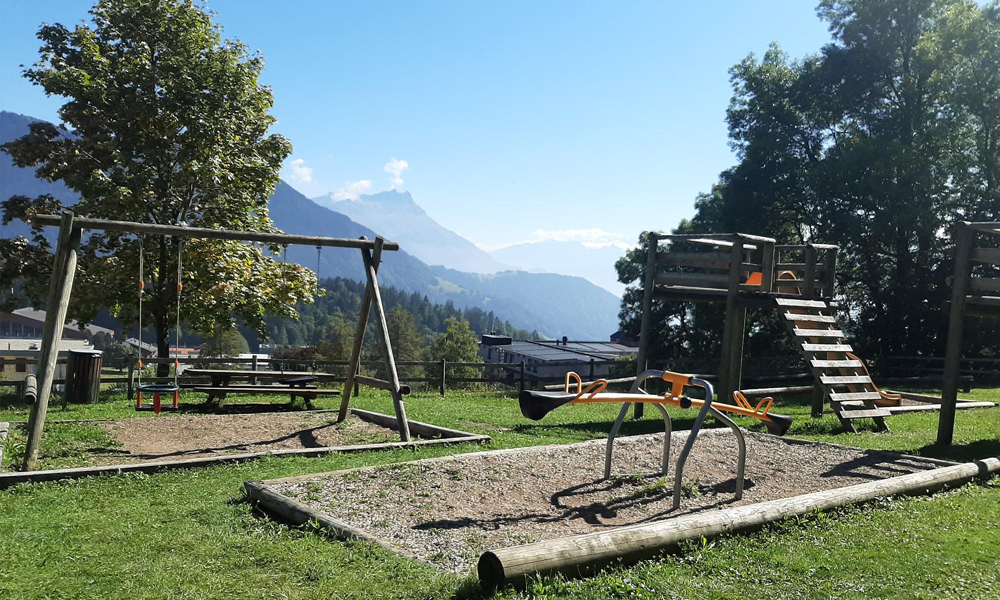 Picnic and play areas in Leysin