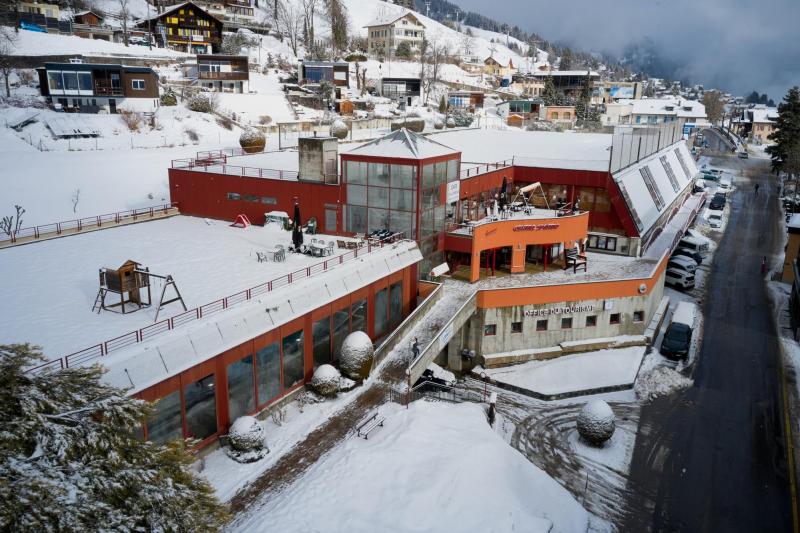 Leysin Tourism from above - Winter