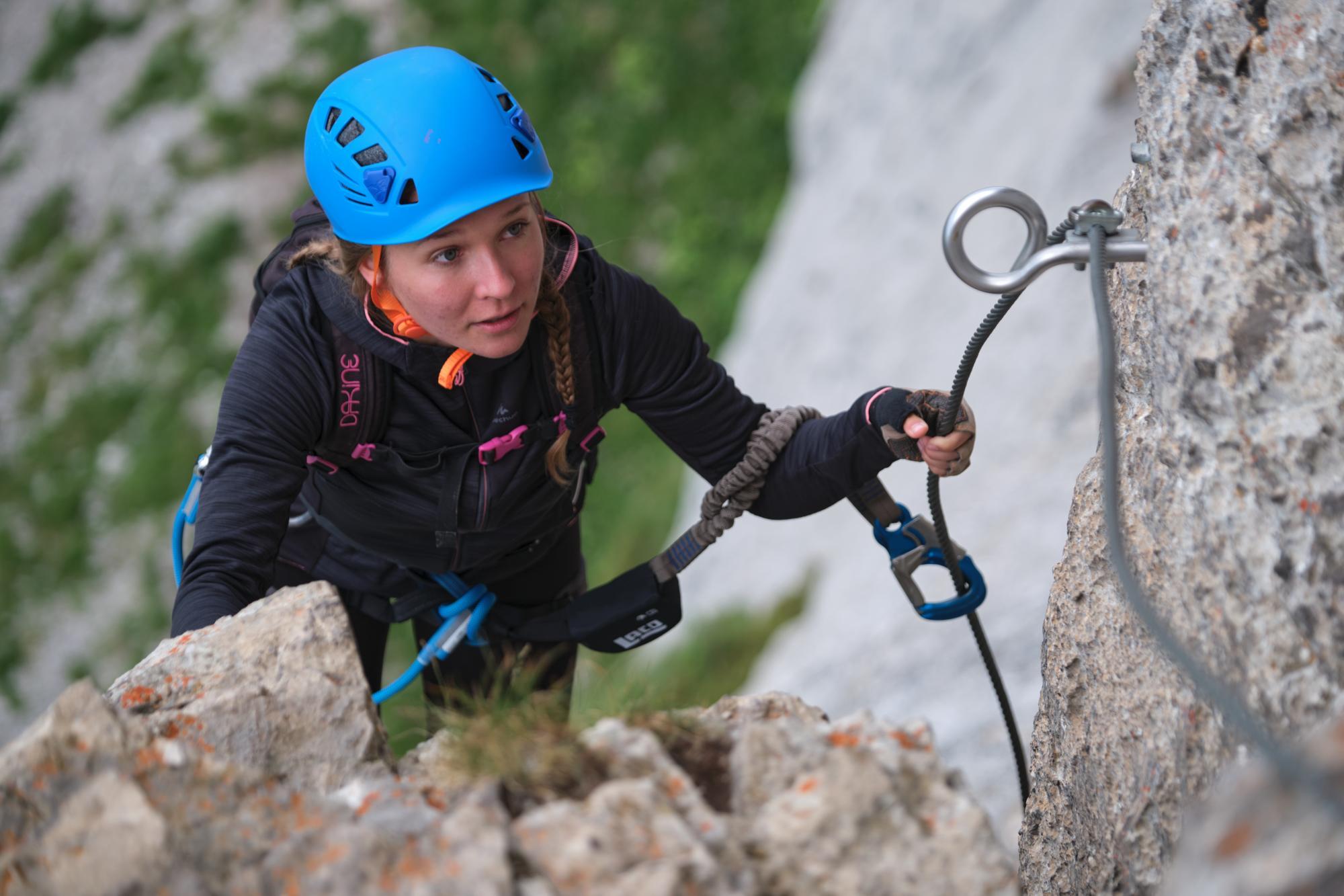 Outdoor climbing and via ferrata