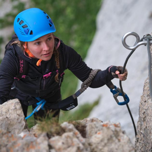 Outdoor climbing and via ferrata