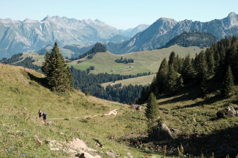 Les Mosses - Wanderung zu den Kleinen Seen und Blick auf Pra Cornet - Sommer